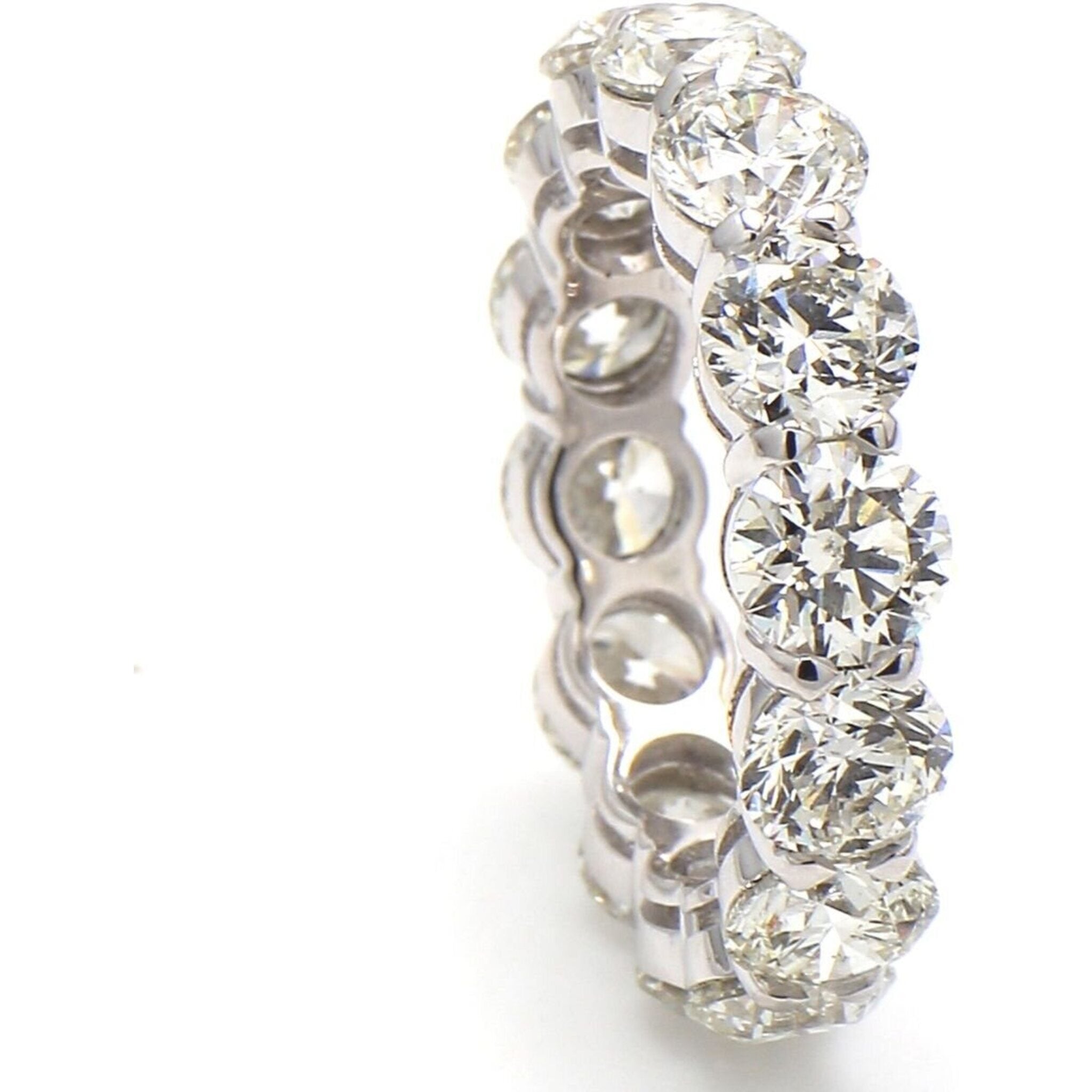 Ninacci Platinum Eternity Bliss 7.01 Carat Total Diamond Weight Diamond Ring in - Size 6