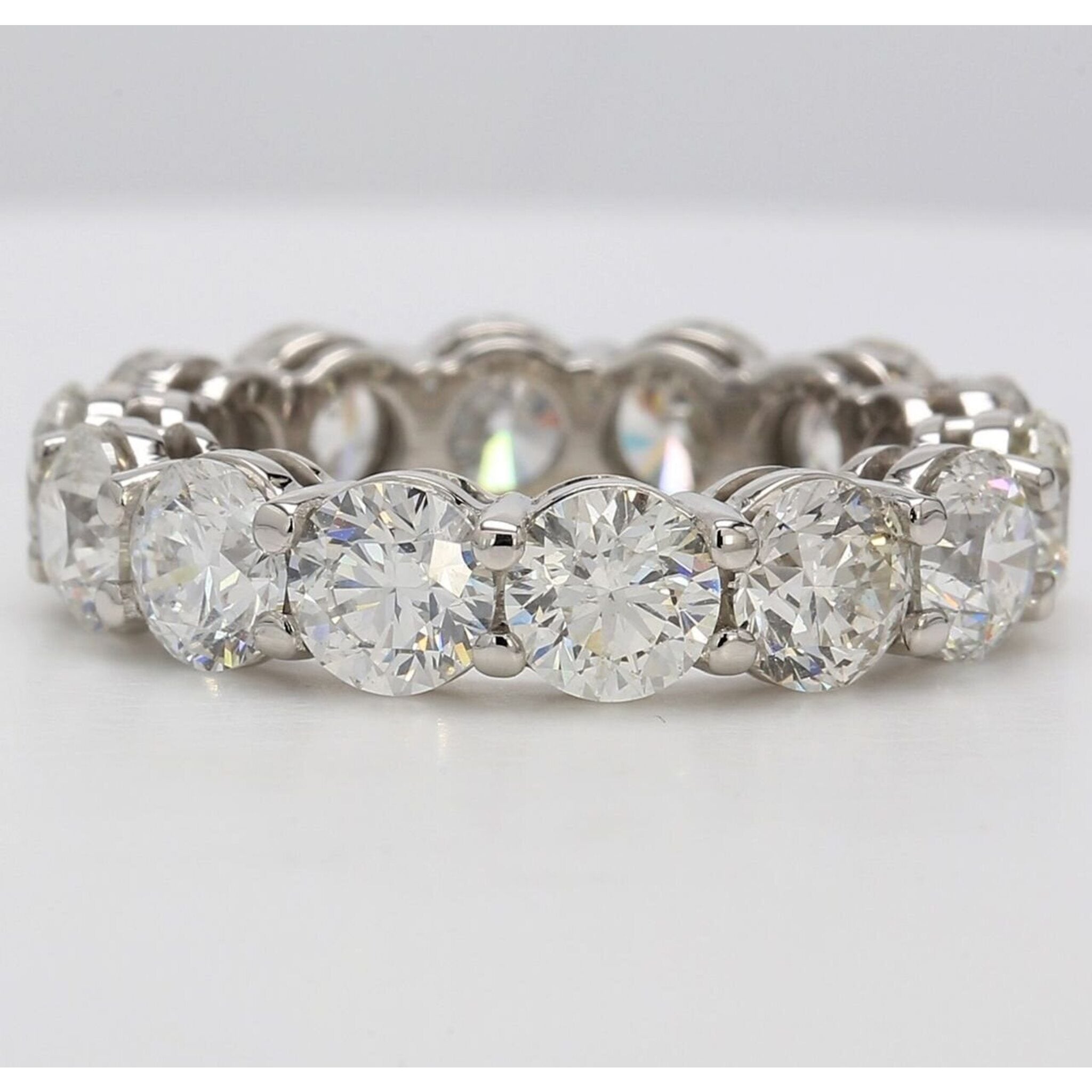 Ninacci Platinum Eternity Symphony with 8.54 Carats Diamonds - Size 8