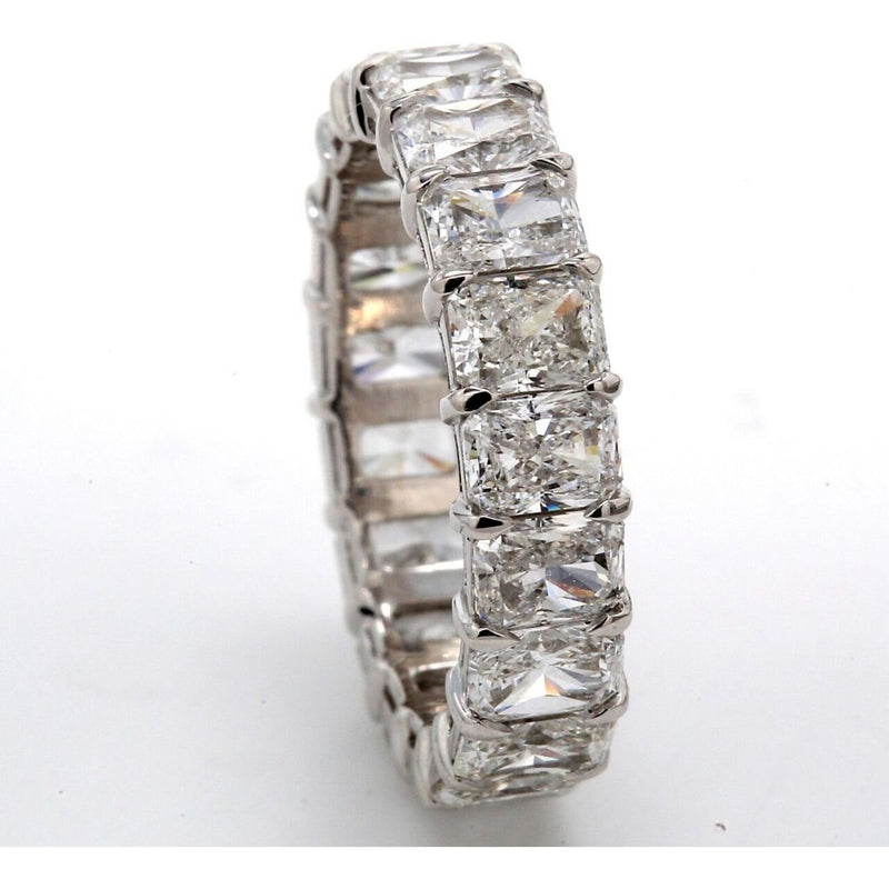 Ninacci Platinum Radiant Diamond Eternity Band - 4.75 Carat Total Diamond Weight - Size 5.0