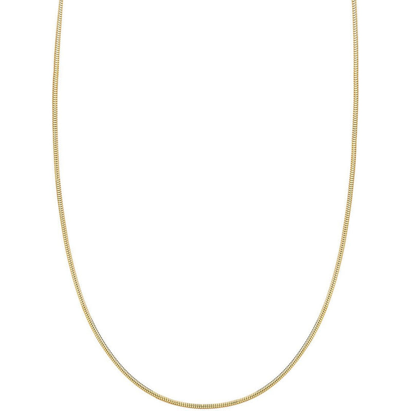 Olas d'Oro 16" Necklace - 10K Yellow Gold 1.4mm Snake Chain with Lobster Lock
