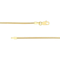 Olas d'Oro 16" Necklace - 10K Yellow Gold 1.4mm Snake Chain with Lobster Lock