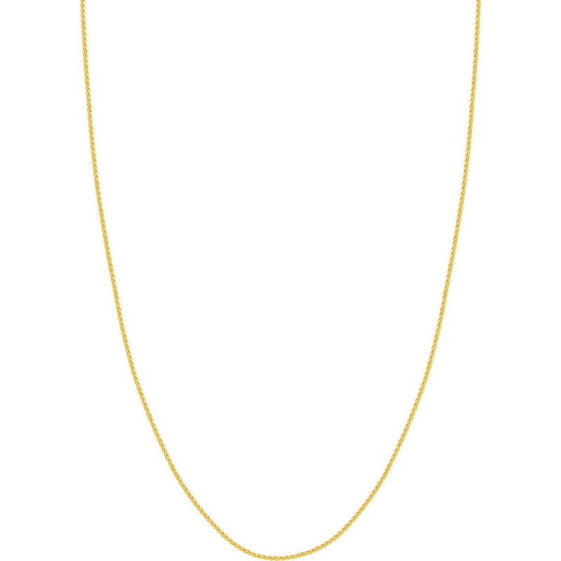 Olas d'Oro 16" Necklace - 10K Yellow Gold 1.65mm Wheat Chain with Lobster Lock