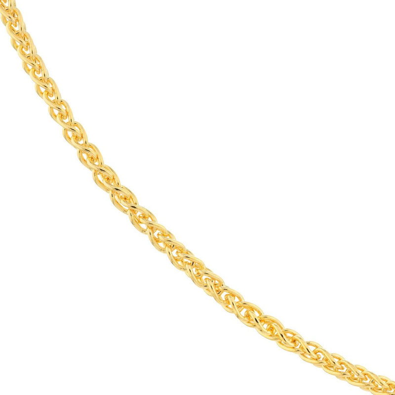 Olas d'Oro 16" Necklace - 10K Yellow Gold 1.65mm Wheat Chain with Lobster Lock