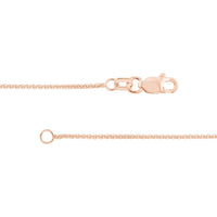 Olas d'Oro 16" Necklace - 14K Rose Gold 1.05mm Wheat Chain with Lobster Lock