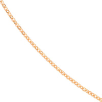 Olas d'Oro 16" Necklace - 14K Rose Gold Brill Cable Chain