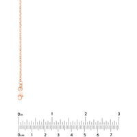 Olas d'Oro 16" Necklace - 14K Rose Gold Brill Cable Chain