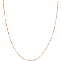 Olas d'Oro 16" Necklace - 14K Rose/White Gold 2.10mm Rose/White Dorica Chain