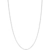 Olas d'Oro 16" Necklace - 14K White Gold 0.73mm Box Chain with Lobster Lock