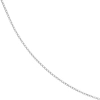 Olas d'Oro 16" Necklace - 14K White Gold 0.73mm Box Chain with Lobster Lock