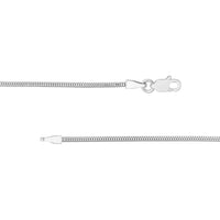 Olas d'Oro 16" Necklace - 14K White Gold 1.4mm Snake Chain with Lobster Lock