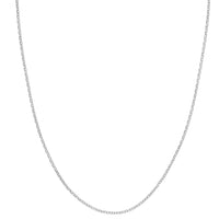 Olas d'Oro 16" Necklace - 14K White Gold Brill Cable Chain
