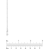 Olas d'Oro 16" Necklace - 14K White Gold Brill Cable Chain