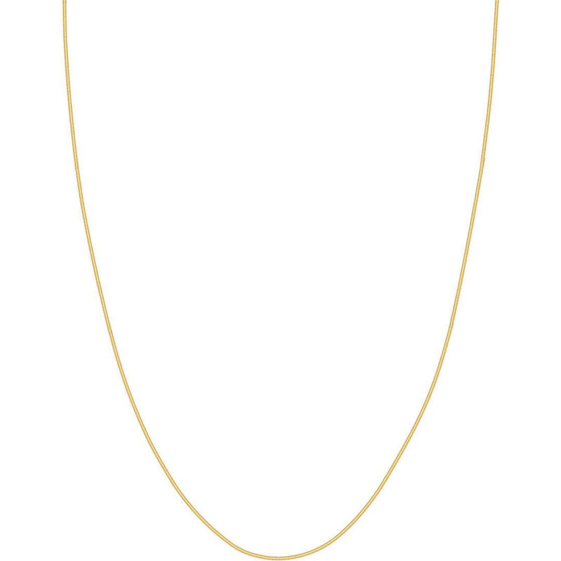 Olas d'Oro 16" Necklace - 14K Yellow Gold 1mm Snake Chain with Lobster Lock