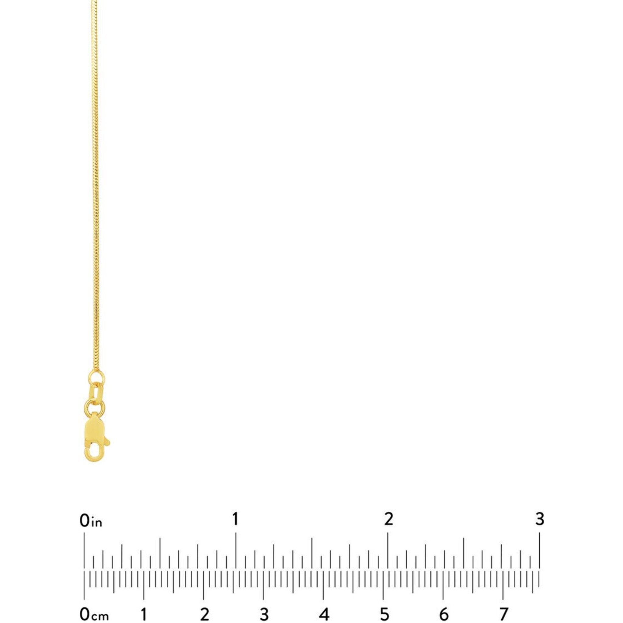 Olas d'Oro 16" Necklace - 14K Yellow Gold 1mm Snake Chain with Lobster Lock