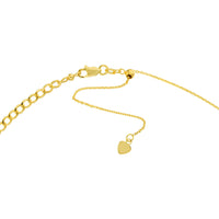 Olas d'Oro 16" Necklace - 14K Yellow Gold Hollow Cuban Curb Chain Adjustable Choker