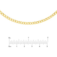 Olas d'Oro 16" Necklace - 14K Yellow Gold Hollow Cuban Curb Chain Adjustable Choker