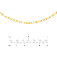 Olas d'Oro 17" Necklace - 14K Yellow Gold Curb Chain Choker