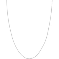 Olas d'Oro 18" Necklace - 10K White Gold 1mm Snake Chain with Lobster Lock