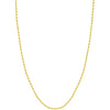 Olas d'Oro 18" Necklace - 10K Yellow Gold 2.3mm Diamond Cut Rope Chain with Lobster Lock