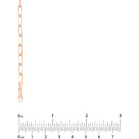 Olas d'Oro 18" Necklace - 14K Rose Gold 5.25mm Paper Clip Chain with Lobster Lock