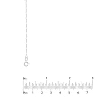 Olas d'Oro 18" Necklace - 14K White Gold 1.30mm Figaro Chain with Spring Ring