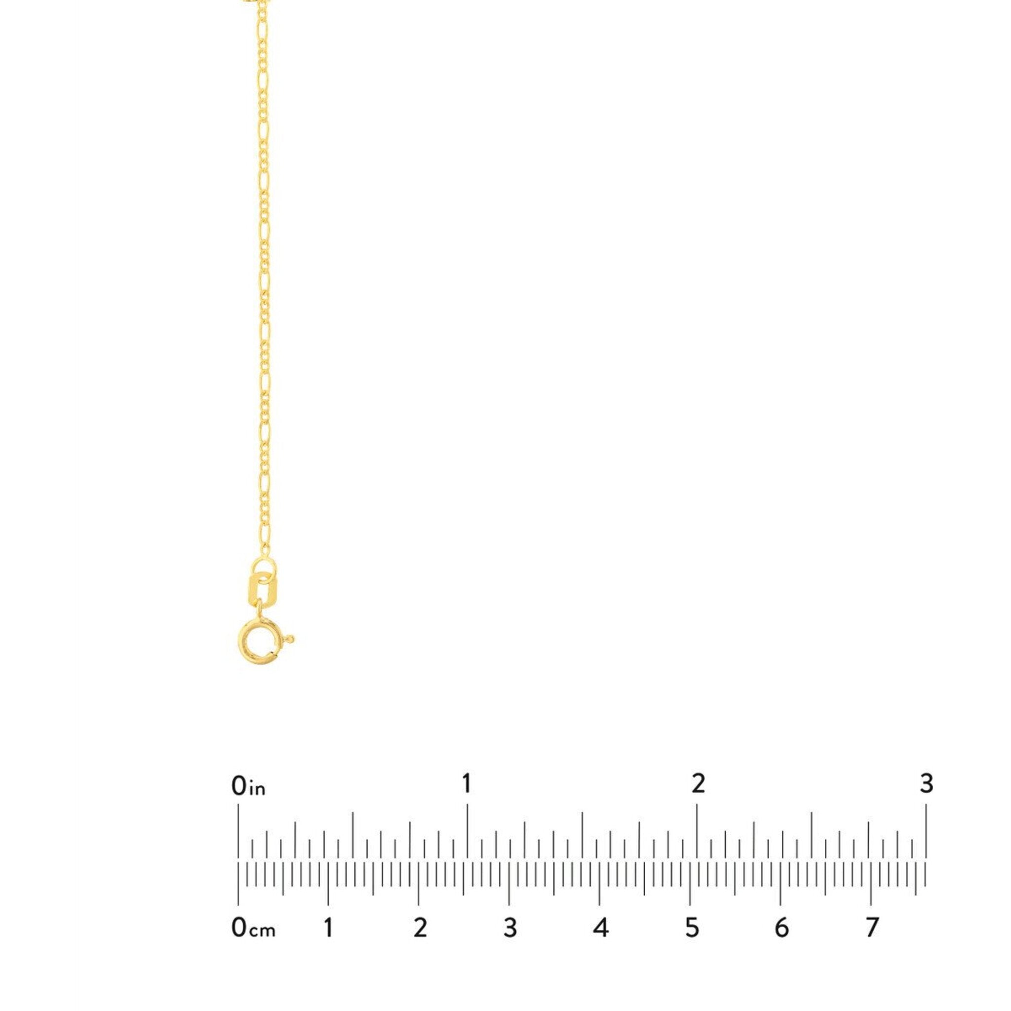 Olas d'Oro 18" Necklace - 14K Yellow Gold 1.30mm Figaro Chain with Spring Ring