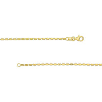 Olas d'Oro 18" Necklace - 14K Yellow Gold 1.50mm Long Bead Chain