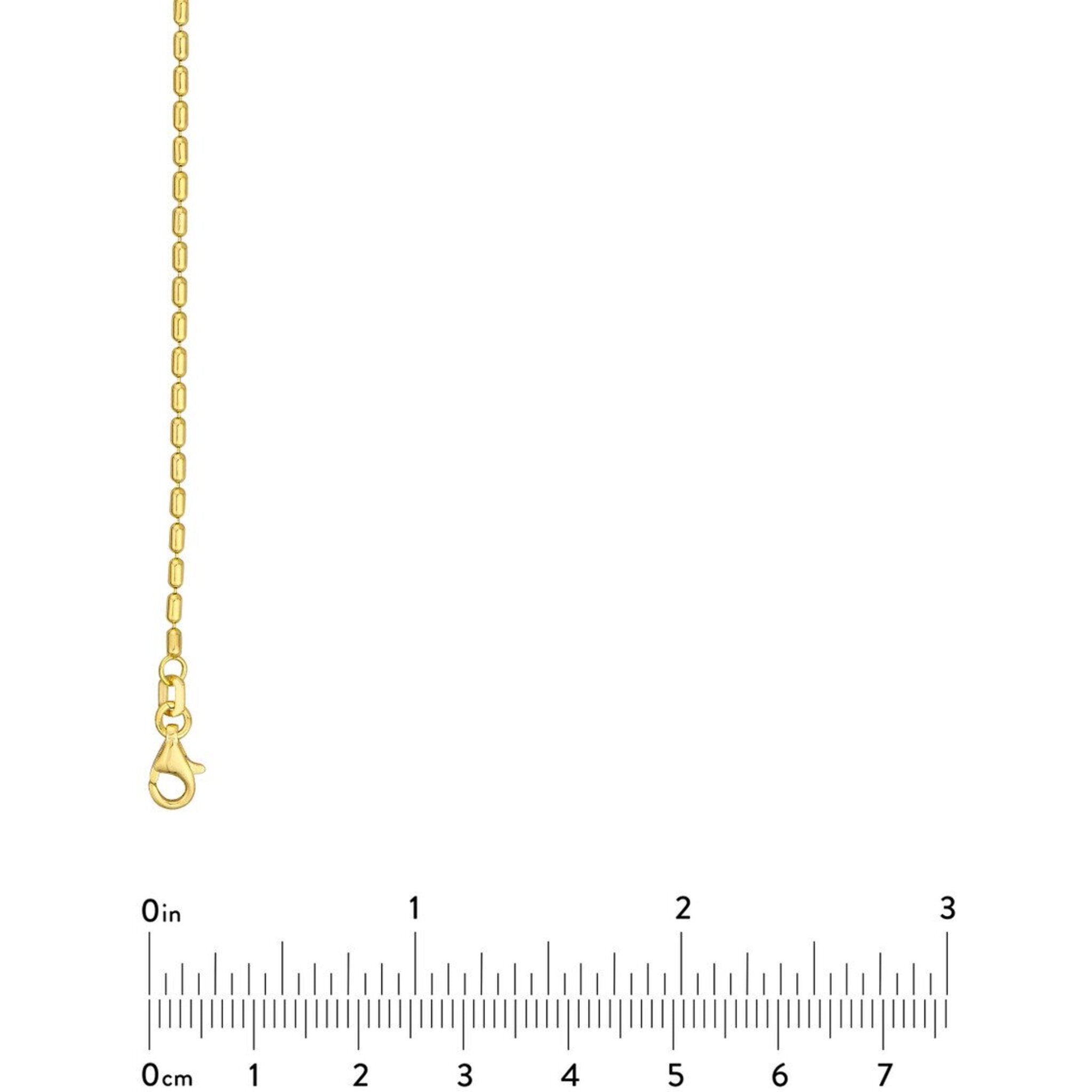 Olas d'Oro 18" Necklace - 14K Yellow Gold 1.50mm Long Bead Chain