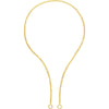 Olas d'Oro 18" Necklace - 14K Yellow Gold 2.7mm Curb Split Chain