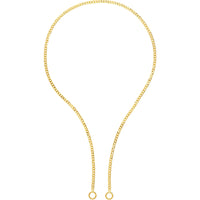 Olas d'Oro 18" Necklace - 14K Yellow Gold 2.7mm Curb Split Chain