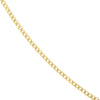 Olas d'Oro 18" Necklace - 14K Yellow Gold 2.7mm Curb Split Chain