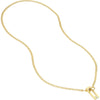 Olas d'Oro 18" Necklace - 14K Yellow Gold 2.7mm Curb Split Chain