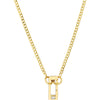 Olas d'Oro 18" Necklace - 14K Yellow Gold 2.7mm Curb Split Chain