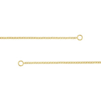 Olas d'Oro 18" Necklace - 14K Yellow Gold 2.7mm Curb Split Chain