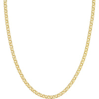 Olas d'Oro 18" Necklace - 14K Yellow Gold 5.2mm Hollow Rolo Chain with Pear Lobster Lock