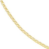 Olas d'Oro 18" Necklace - 14K Yellow Gold 5.2mm Hollow Rolo Chain with Pear Lobster Lock