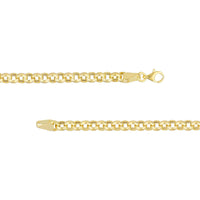 Olas d'Oro 18" Necklace - 14K Yellow Gold 5.2mm Hollow Rolo Chain with Pear Lobster Lock