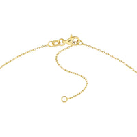Olas d'Oro 18" Necklace - 14K Yellow Gold Diamond Gothic 'K' Necklace