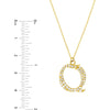 Olas d'Oro 18" Necklace - 14K Yellow Gold Diamond Gothic 'Q' Necklace