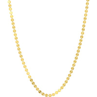 Olas d'Oro 18" Necklace - 14K Yellow Gold Full Mini Disc Station Adjustable Necklace