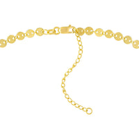 Olas d'Oro 18" Necklace - 14K Yellow Gold Full Mini Disc Station Adjustable Necklace