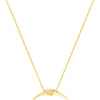 Olas d'Oro 18" Necklace - 14K Yellow Gold Mini Horn Necklace