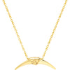 Olas d'Oro 18" Necklace - 14K Yellow Gold Mini Horn Necklace