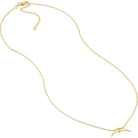 Olas d'Oro 18" Necklace - 14K Yellow Gold Mini Horn Necklace