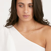 Olas d'Oro 18" Necklace - 14K Yellow Gold Rolo/Saturn/Curb Triple Chain Necklace