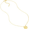 Olas d'Oro 18" Necklace - 14K Yellow Gold Tree of Life Cutout Adjustable Necklace