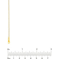 Olas d'Oro 18" Necklace - 14K Yellow/White Gold Two-Tone Brill Cable Chain