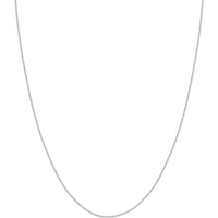 Olas d'Oro 18" Necklace - 18K White Gold 1.05mm Wheat Chain with Lobster Lock