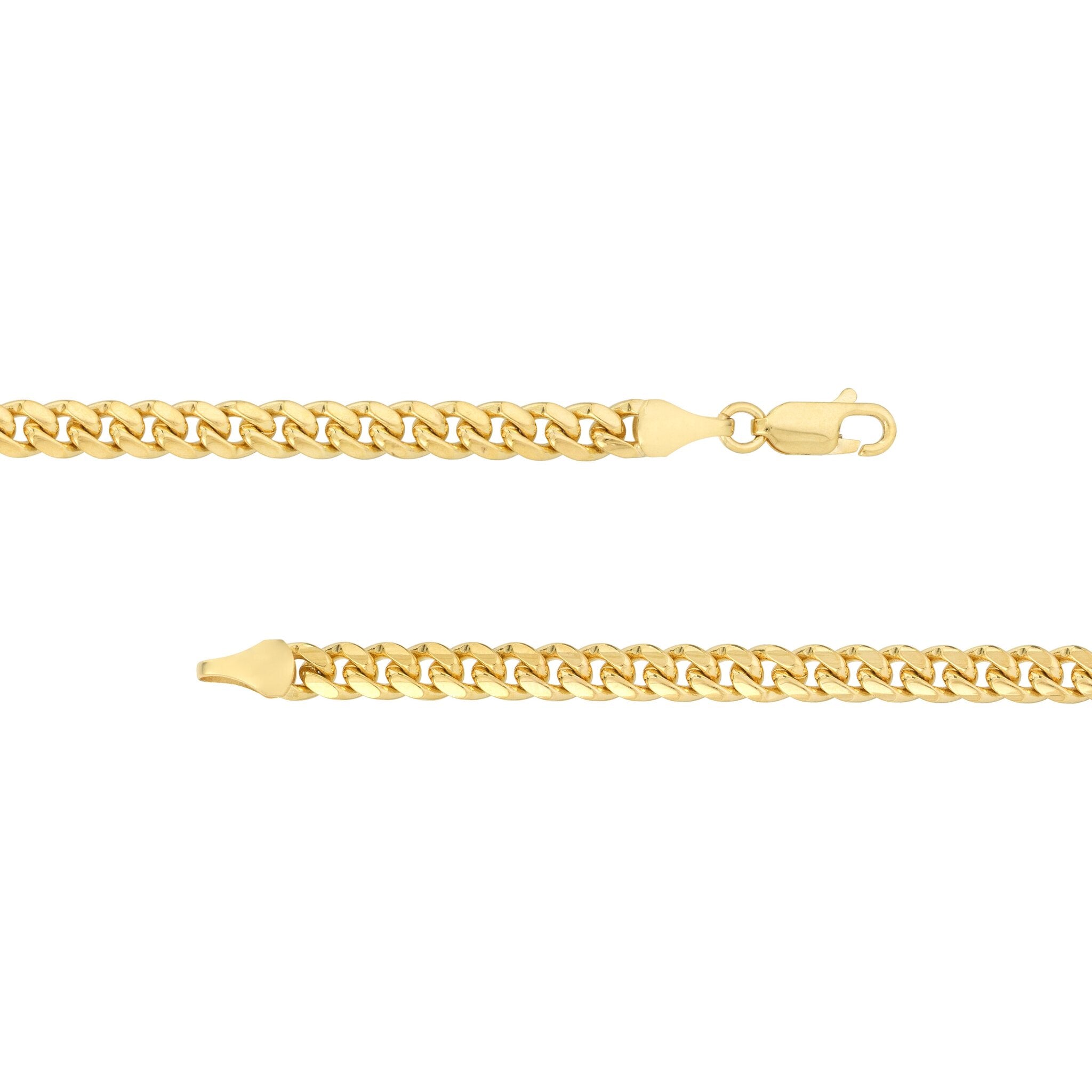 Olas d'Oro 20" Necklace - 10K Yellow Gold 5.0mm Miami Cuban Chain with Lobster Lock