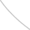 Olas d'Oro 20" Necklace - 14K White Gold 1.8mm Diamond Cut Cable Chain with Lobster Lock